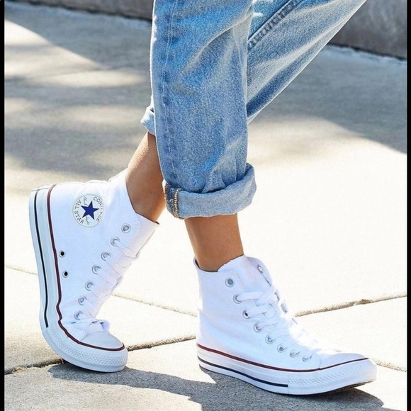 🎁 Santa’s Special 🎄 Converse AdVulc All Star Classic High Men Sneakers White - Picture 3 of 7